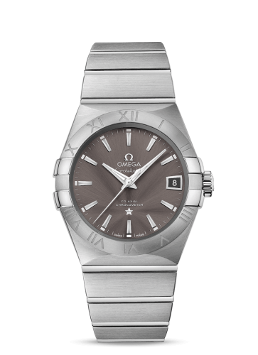 Omega Constellation Co-Axial 38 Stainless Steel / Grey
